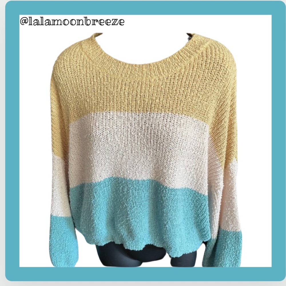 Darling cozy striped sweater - Picture 5 of 8